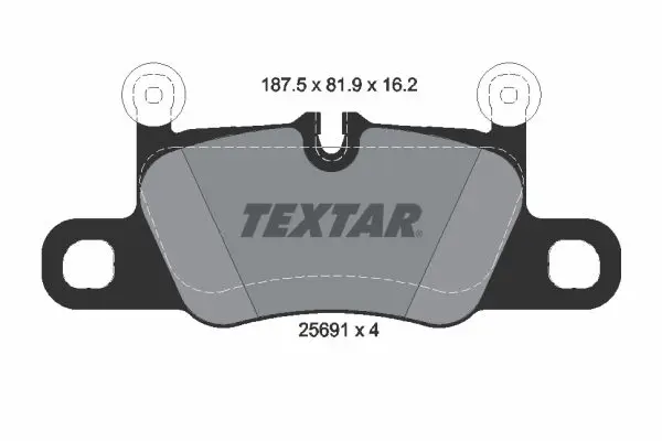 Handler.Part Brake pad set, disc brake TEXTAR 2569101 1