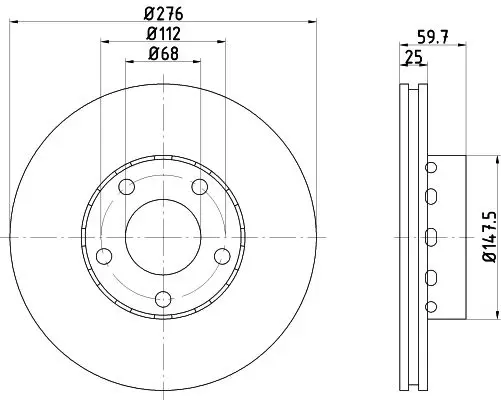 Handler.Part Brake disc TEXTAR 92068300 1