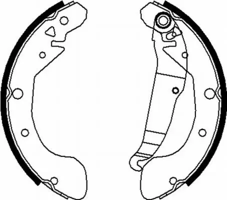 Handler.Part Brake shoe set TEXTAR 91072000 1