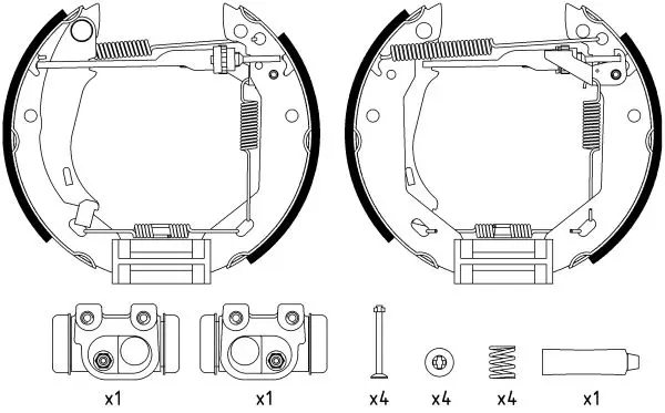 Handler.Part Brake shoe set TEXTAR 84031804 1