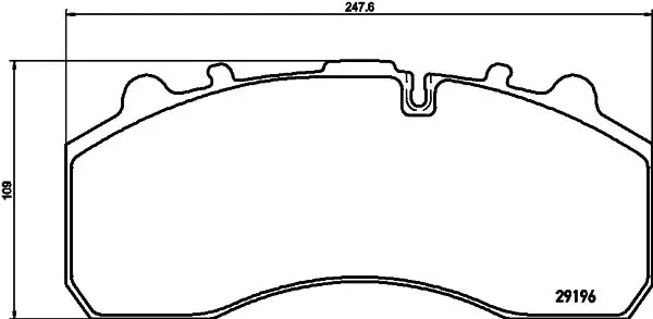 Handler.Part Brake pad set, disc brake TEXTAR 2919604 1