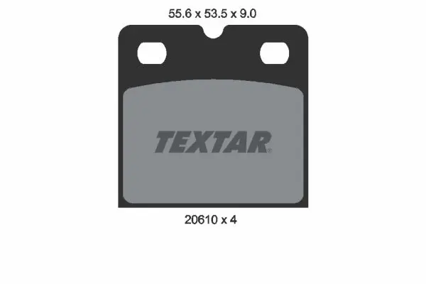 Handler.Part Brake pad set, disc parking brake TEXTAR 2061005 1