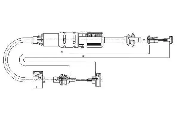 Handler.Part Clutch cable TEXTAR 58002500 1