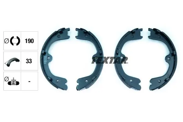 Handler.Part Brake shoe set, parking brake TEXTAR 91073100 2