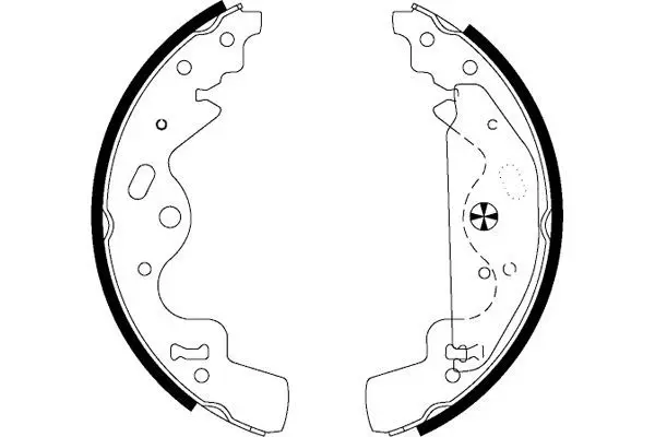 Handler.Part Brake shoe set TEXTAR 91063600 1