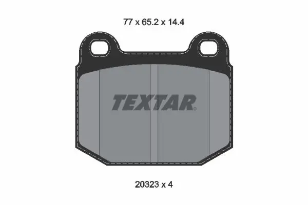 Handler.Part Brake pad set, disc brake TEXTAR 2032306 1