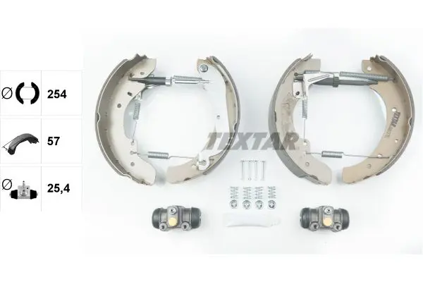 Handler.Part Brake shoe set TEXTAR 84015701 2