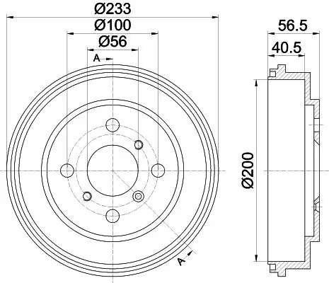 Handler.Part Brake drum TEXTAR 94032700 1