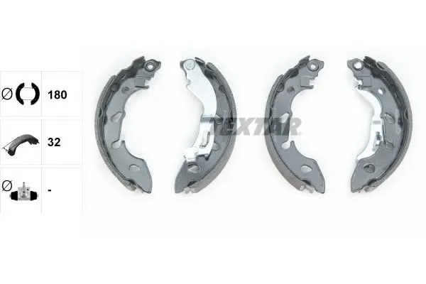 Handler.Part Brake shoe set TEXTAR 91079700 2