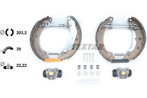 Handler.Part Brake shoe set TEXTAR 84038600 2