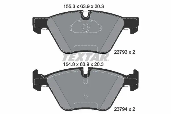 Handler.Part Brake pad set, disc brake TEXTAR 2493001 1