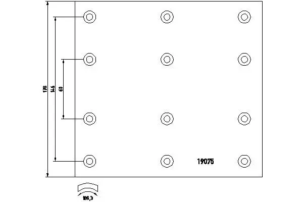 Handler.Part Brake lining kit, drum brake TEXTAR 1907502 1