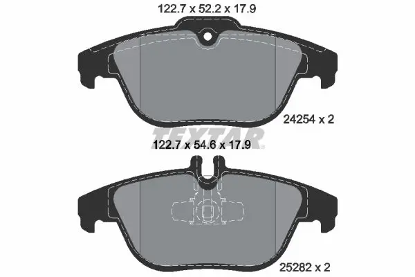 Handler.Part Brake pad set, disc brake TEXTAR 2425401 1