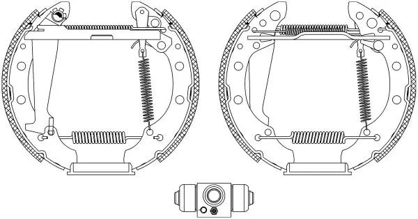 Handler.Part Brake shoe set TEXTAR 84044706 1