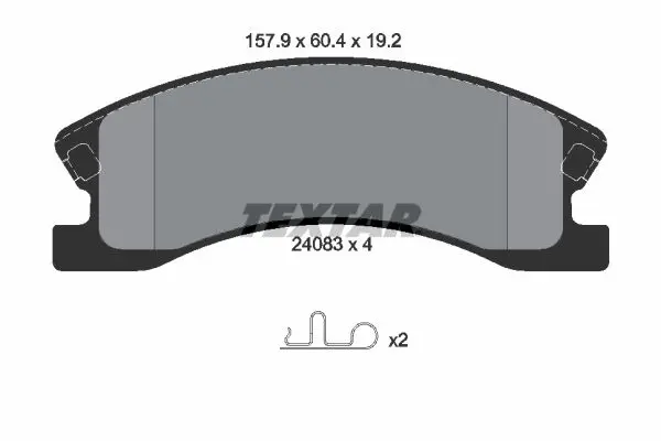 Handler.Part Brake pad set, disc brake TEXTAR 2408301 1