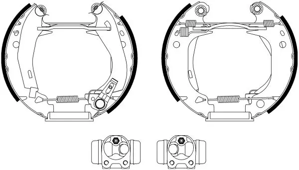 Handler.Part Brake shoe set TEXTAR 84030301 1