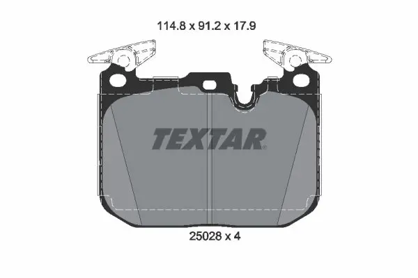 Handler.Part Brake pad set, disc brake TEXTAR 2502805 1