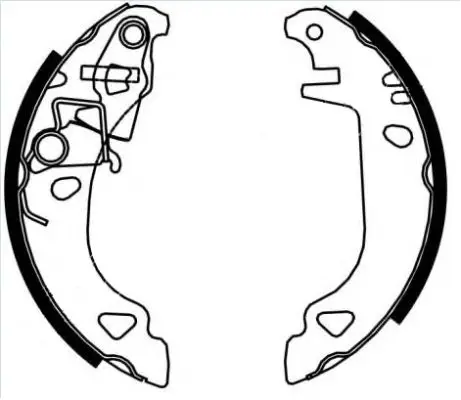 Handler.Part Brake shoe set TEXTAR 91049200 1