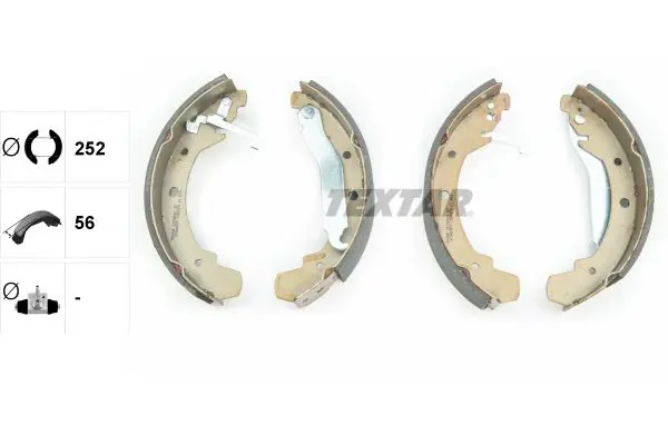 Handler.Part Brake shoe set TEXTAR 91038501 2