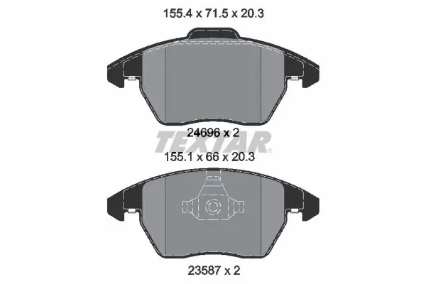 Handler.Part Brake pad set, disc brake TEXTAR 2469601 1