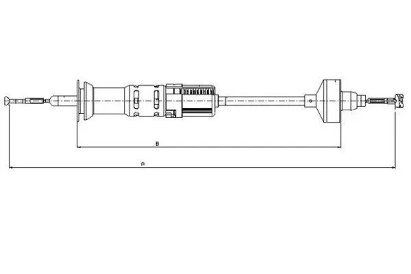 Handler.Part Clutch cable TEXTAR 58001500 1