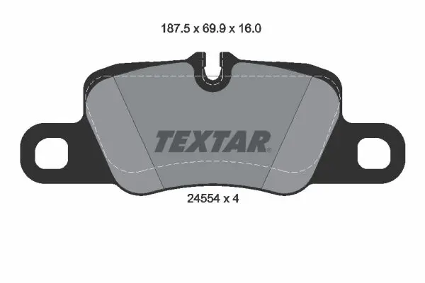 Handler.Part Brake pad set, disc brake TEXTAR 2455402 1