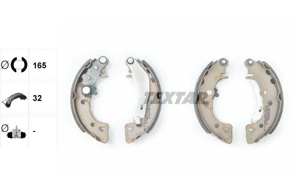 Handler.Part Brake shoe set TEXTAR 91038000 2