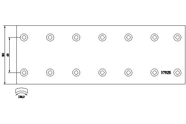 Handler.Part Brake lining, drum brake TEXTAR 17925 1