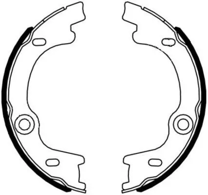 Handler.Part Brake shoe set, parking brake TEXTAR 91076400 1