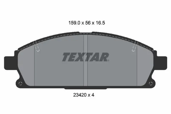 Handler.Part Brake pad set, disc brake TEXTAR 2342004 1