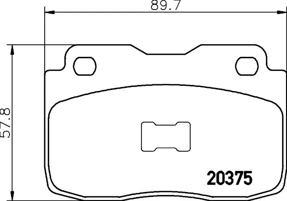 Handler.Part Brake pad set, disc brake TEXTAR 2037501 1