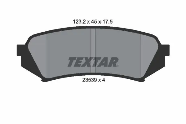 Handler.Part Brake pad set, disc brake TEXTAR 2353902 1