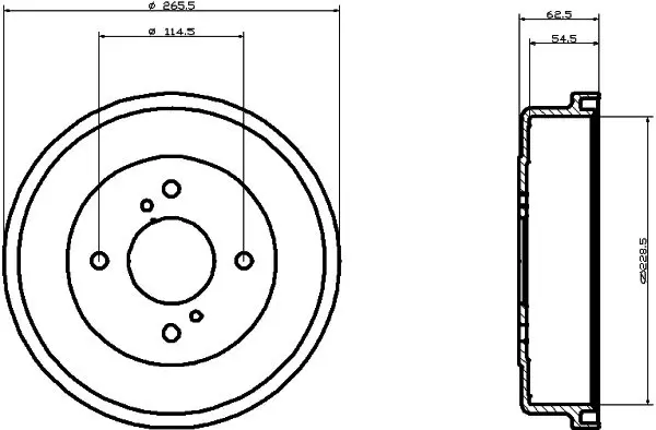 Handler.Part Brake drum TEXTAR 94023500 1