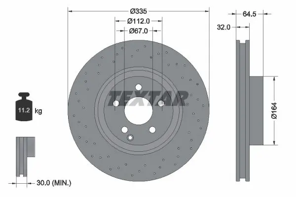 Handler.Part Wheel brake cylinder TEXTAR 34014000 1