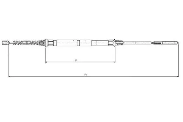 Handler.Part Cable, parking brake TEXTAR 44006500 1