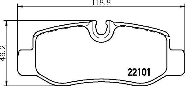 Handler.Part Brake pad set, disc brake TEXTAR 2210101 2