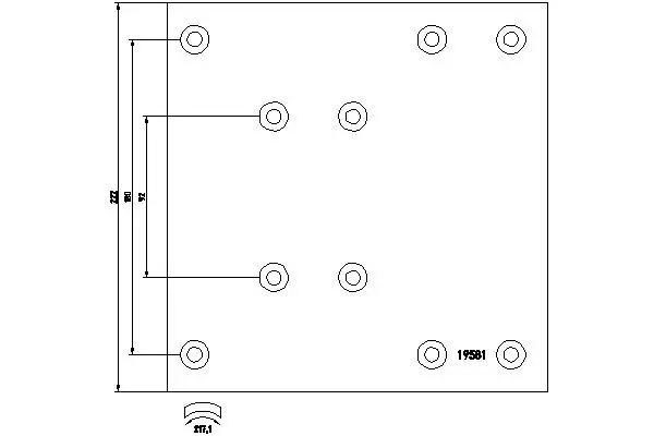 Handler.Part Brake lining kit, drum brake TEXTAR 1958102 1