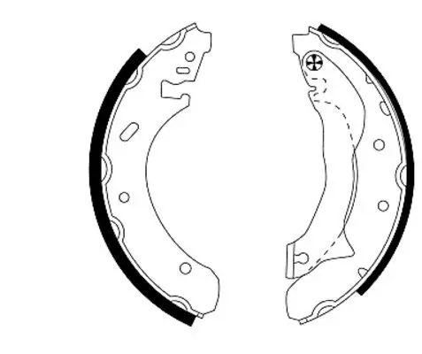 Handler.Part Brake shoe set TEXTAR 91046400 1