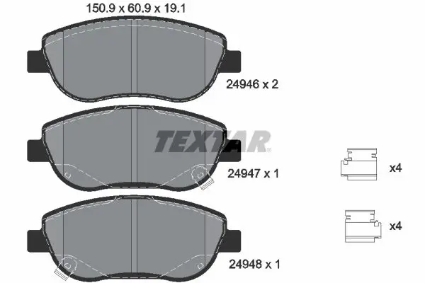 Handler.Part Sensor, wheel speed TEXTAR 45008300 1