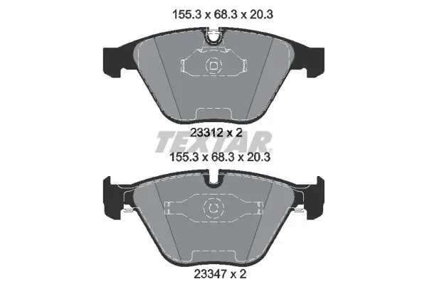 Handler.Part Brake pad set, disc brake TEXTAR 2331204 1