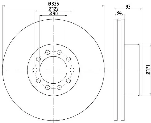 Handler.Part Brake disc TEXTAR 93143000 1