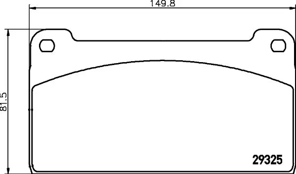 Handler.Part Brake pad set, disc brake TEXTAR 2932501 1