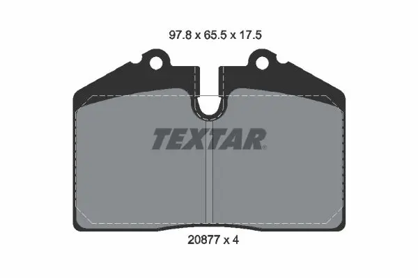 Handler.Part Brake pad set, disc brake TEXTAR 2087708 1