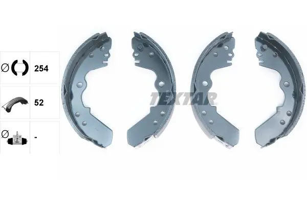 Handler.Part Brake shoe set TEXTAR 91045100 2