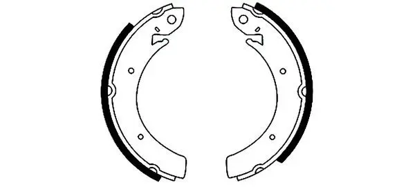 Handler.Part Brake shoe set TEXTAR 91044300 1