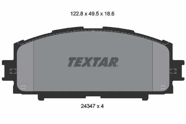 Handler.Part Brake pad set, disc brake TEXTAR 2434701 1