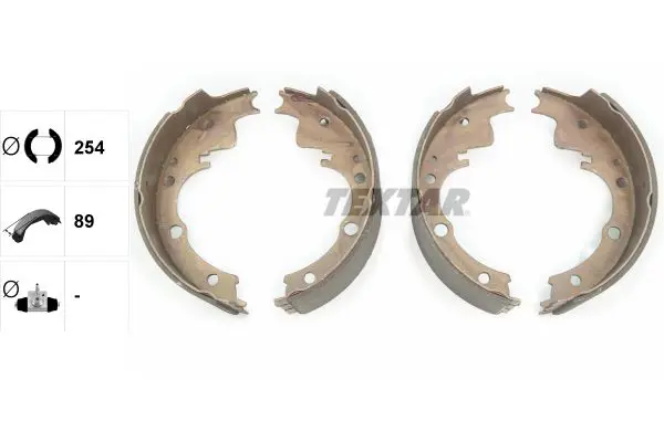 Handler.Part Brake shoe set TEXTAR 91033600 2