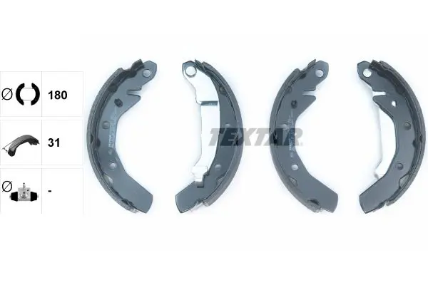 Handler.Part Brake shoe set TEXTAR 91054000 2