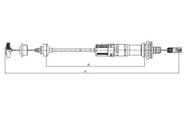 Handler.Part Clutch cable TEXTAR 58010400 1