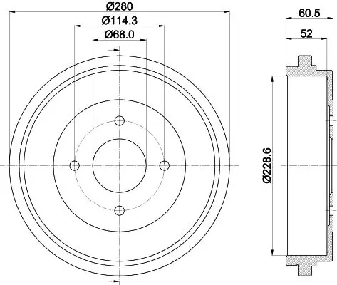 Handler.Part Brake drum TEXTAR 94023300 1